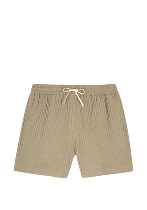 Maison Labiche waffle-texture deck shorts - Neutrals