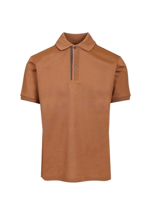 Paul Smith short-sleeve buttoned polo shirt - Brown