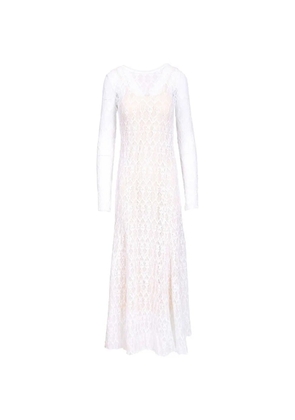 Forte Forte long-sleeves lace maxi dress - White