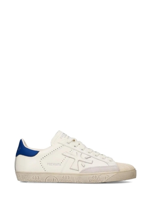 Premiata Steven perforated lace-up sneakers - Neutrals