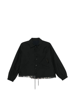 Undercover floral trim jacket - Black