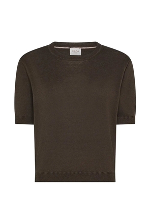 Cruna short-sleeve top - Brown