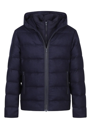 Fay hooded quilted jacket - Blue