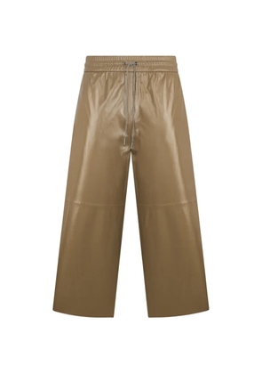 Fabiana Filippi cropped elasticated-waistband trousers - Neutrals
