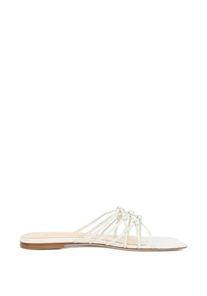 Fabiana Filippi knotted strap sandals - White