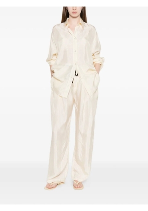 Barena Pestrin Sbrissa striped tie-waist trousers - Yellow