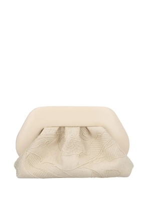 Themoirè Bios embroidered shoulder bag - Neutrals