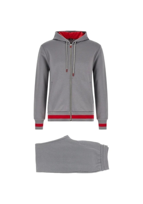 Kiton contrast-band tracksuit - Grey