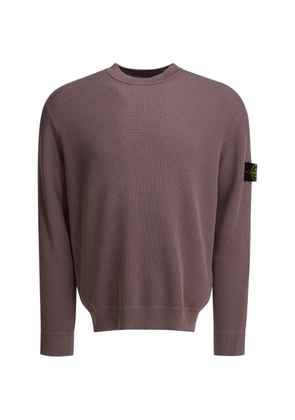 Stone Island ribbed patch sweater - Purple