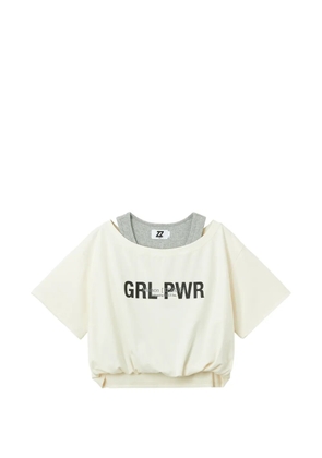 izzue layered top - Neutrals