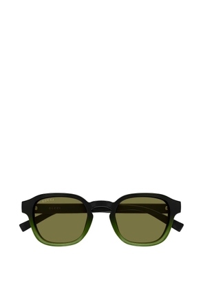 Gucci Eyewear geometric-frame sunglasses - Black