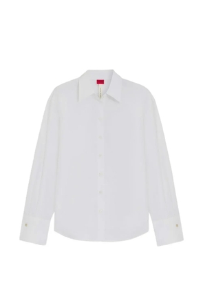 HUGO Enkanthus long-sleeve back-tie shirt - White