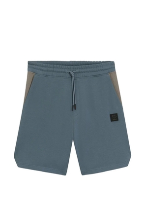 HUGO Despen drawstring-fastening panelled shorts - Blue