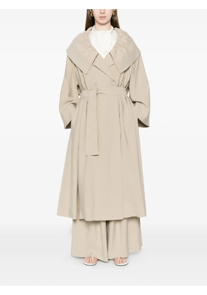 Curiel belted coat - Neutrals