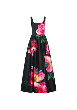 alice + olivia Tarrie floral print maxi dress - Black