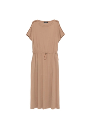 Fabiana Filippi drawstring midi dress - Neutrals