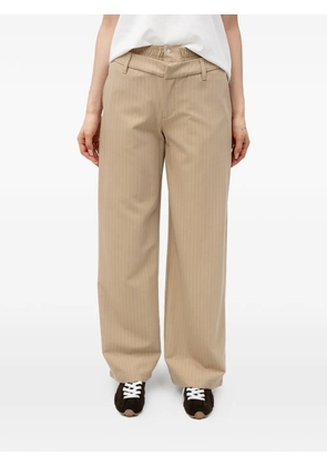 HUGO pinstripe back-pocket trousers - Neutrals