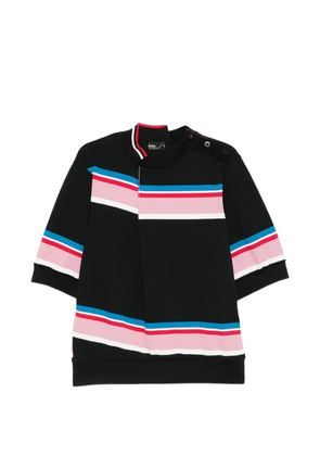 Kolor striped T-shirt - Black