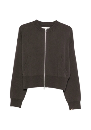 extreme cashmere Nº478 Xtra Fun zip-up cardigan - Brown