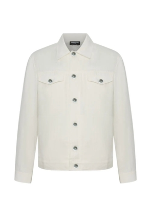 FRANZESE COLLECTION flap-pocket linen shirt jacket - Neutrals