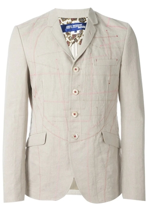 Junya Watanabe MAN stitch detail blazer - Neutrals