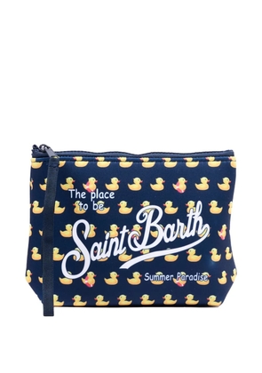 MC2 Saint Barth Aline duck graphic zip pouch - Blue