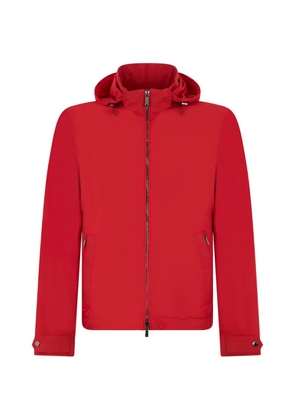 Moorer hooded zip-up jacket - Red