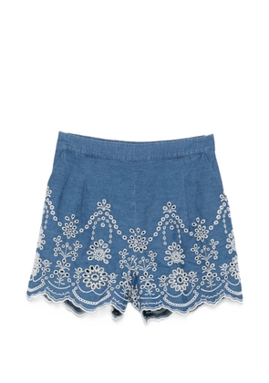 MC2 Saint Barth embroidered shorts - Blue