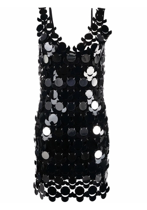 Rabanne Rhodid flower dress - Black