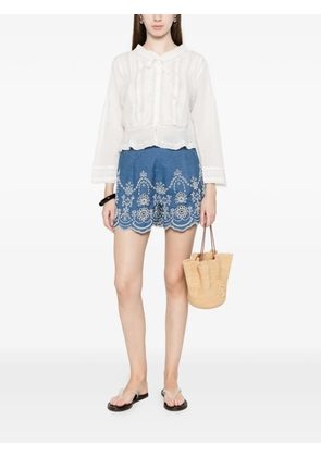 MC2 Saint Barth embroidered shorts - Blue