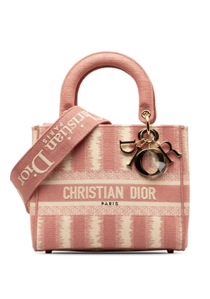 Christian Dior Pre-Owned 2021 Medium D-Stripes Lady D-Lite satchel - Pink