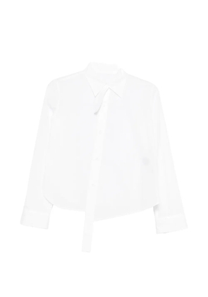 Yohji Yamamoto tie buttoned shirt - White