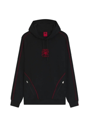 HUGO x RB Dofrentis drawstring piped hoodie - Black