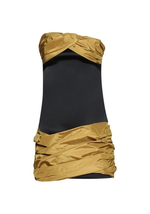 Burc Akyol draped mini dress - Black