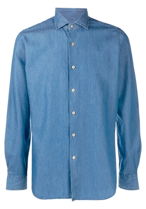 Xacus long sleeve denim shirt - Blue
