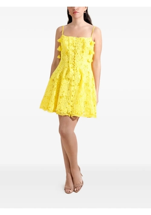 Camilla lace corset mini dress - Yellow