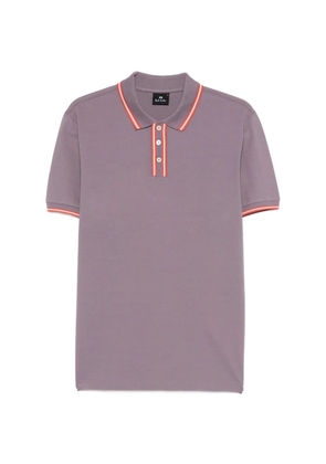 Paul Smith striped trim polo shirt - Purple