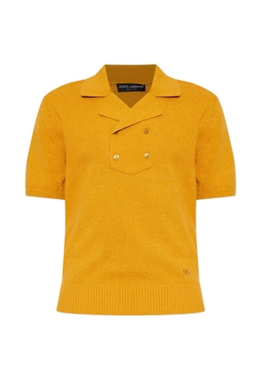 Dolce & Gabbana button short sleeve T-shirt - Yellow