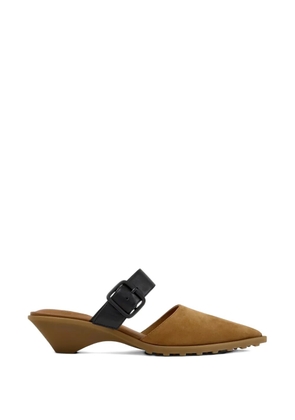 Camper buckle-strap mules - Neutrals