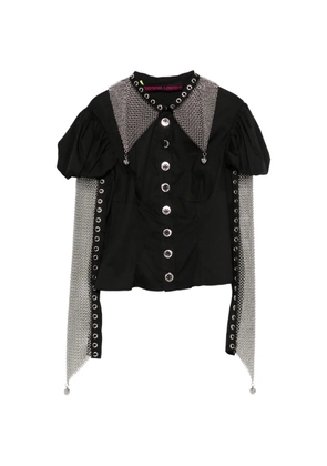 Chopova Lowena Titan chain buttoned shirt - Black