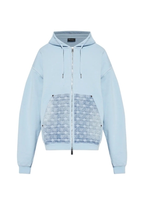 DSQUARED2 hooded patterned jacket - Blue
