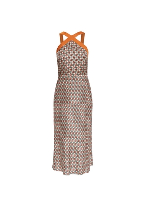PS Paul Smith patterned midi dress - Orange