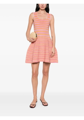 Simkhai striped mini dress - Pink