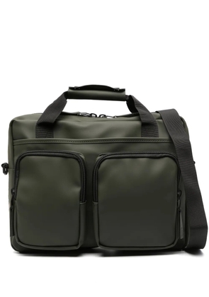 Rains Texel Tech logo-detail laptop bag - Green