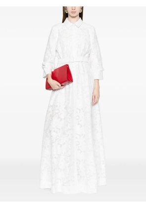 Simkhai floral belted maxi dress - White