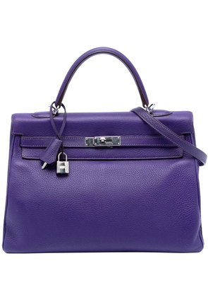Hermès Pre-Owned 2014 Clemence Kelly II Retourne 35 satchel - Purple