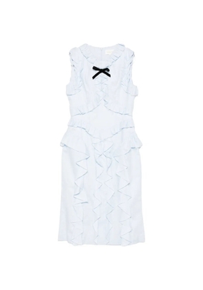 SHUSHU/TONG ruffle trim dress - Blue