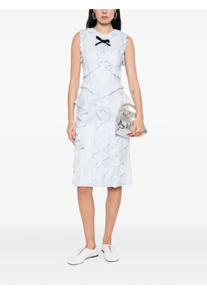 SHUSHU/TONG ruffle trim dress - Blue