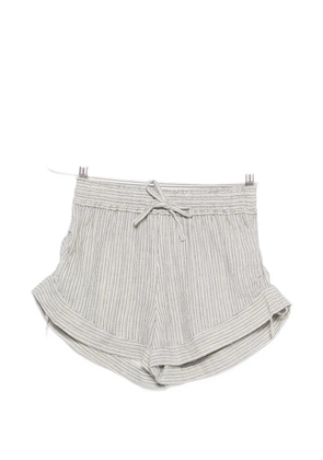 MARANT ÉTOILE Thaliany striped tie-waist shorts - Blue