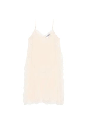 Mes Demoiselles lace V-neck top - Neutrals